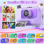 Kids Camera Instant Print, Christmas Birthday Gifts for Girls and Boys