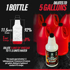 Calyptus 80% Pure Concentrated Vinegar | Ultra-Performance (20X) Power | Technical Grade | Dilutes Easily to 5% Acidity (1 Cup per Gallon) | Home and Outdoor Cleaning Concentrate | 2 Quart