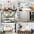 8 Pack E12 LED Ceiling Fan Light Bulbs 6W, 60W Equivalent 5000K Daylight