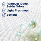 Downy Rinse Laundry Odor Remover, Cool Cotton Scent, 62 fl oz, Fabric Softener and Laundry Odor Removal Rinse, Fights Odors at the source, HE Compatible