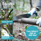 TelesPro Multi-Purpose Handheld Pruning Saw - 16-Inch Blade, Compatible with Standard US Acme Thread Poles (Pole Sold Separately), Ideal for Tree Trimming