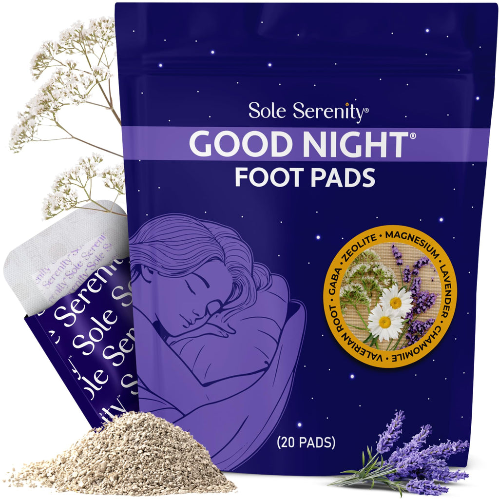 Sole Serenity Good Night Foot Pads, Support Achy Feet, Sleep (20 Pads)