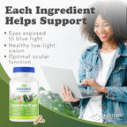 Ridgecrest Herbals EssentialEyes, Natural Eye Vitamin Supplements, Contains Lutein, Zeaxanthin, Bilberry Extract, Supports Eye and Vision Health (120 Vegan Caps, 30 Serv)