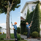 FLORA GUARD 16.5 FT Pole Saw with SK5 Blade, 4-Pulley System