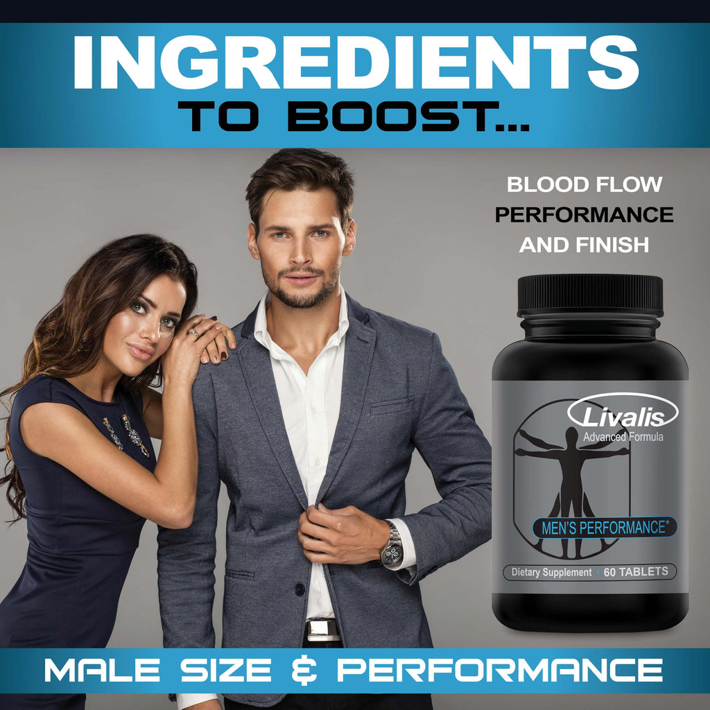 Livalis Male Enlargement Supplement – Formulated for Enhanced Performance, Stamina, Vitality, and Confidence – Promotes Healthy Blood Flow and Hormonal Balance – Add Inches Fast