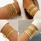 FANDY 137 Pieces Gold Jewelry Set for Women