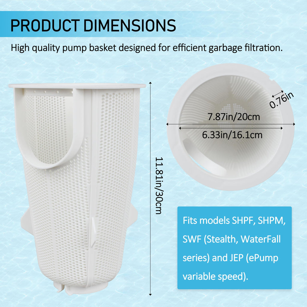 Uietuc R0445900 Debris Filter Basket Replacement for Jandy SHPF/SHPM/JEP/Stealth/ePump Pool and Spa Pumps