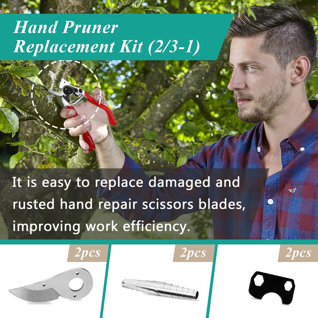 2 Pcs Hand Pruner Replacement Kit (2/3-1) Compatible with Felco Pruners