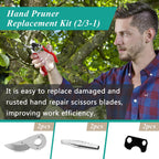 2 Pcs Hand Pruner Replacement Kit (2/3-1) Compatible with Felco Pruners