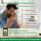 zooone Lutein and Zeaxanthin Eye Vitamins, Eye Vitamin and Mineral Supplement with Vitamin C E Zinc Copper, Vision Support for Macular Degeneration, Eye Health Pills for Adults & Seniors, 90 Capsules