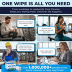 Body Wipes for Adults Bathing No Rinse - 20 Count Travel Shower Wipes - 10 x 11.5" Individually Wrapped Thick Cleansing Waterless Wash Scrubs - Disposable Washcloths for Camping & Elderly Incontinence