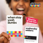 WHAT DO YOU MEME? Guess The Gibberish Card Game for Families by Relatable