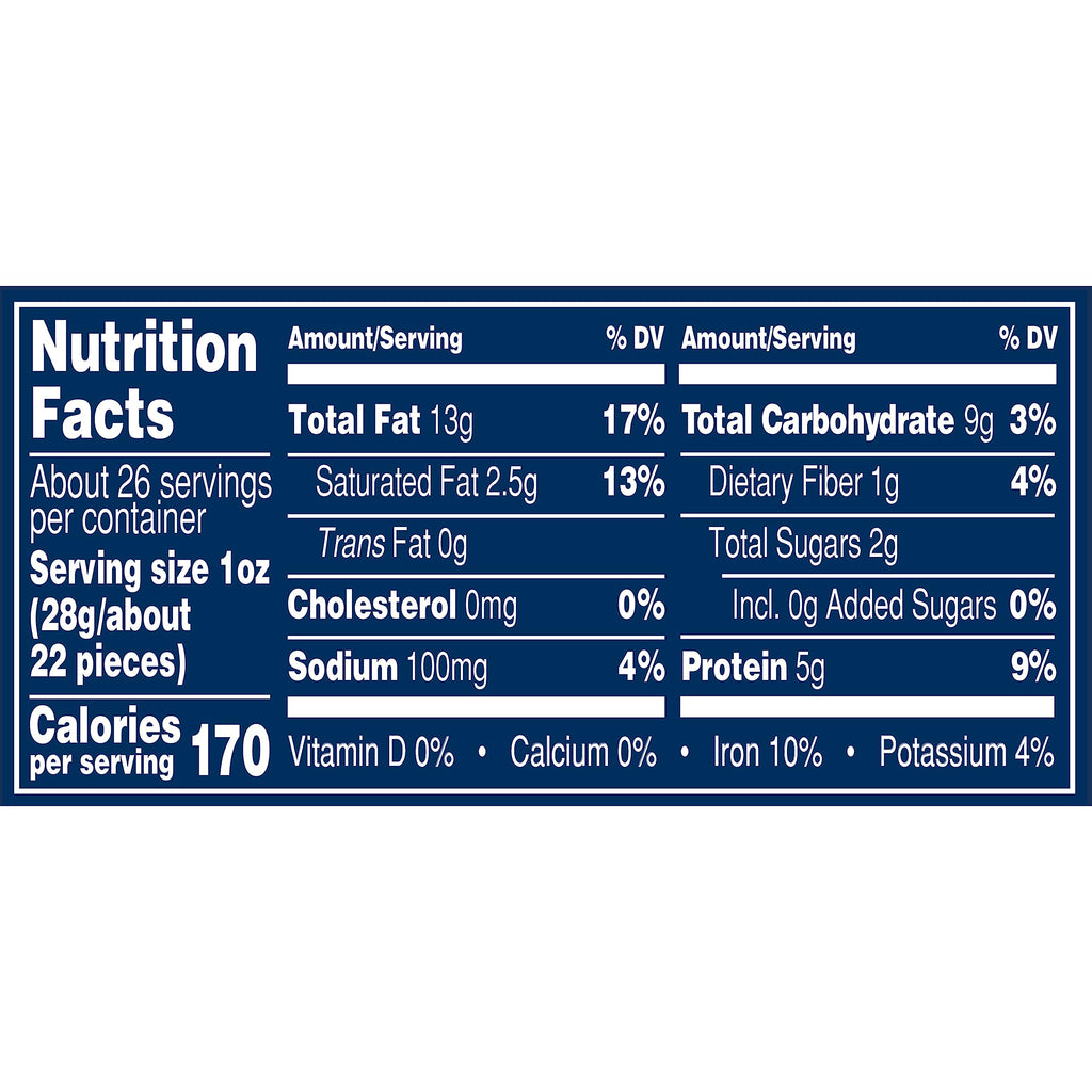 PLANTERS Deluxe Salted Whole Cashews, Plant Based Protein, 26 Oz (1 Ct)
