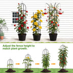 100% Metal Obelisk Garden Trellis 6.6 Ft Tall Plant Support for Climbing