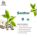 Sandhu's Guduchi (Tinospora Cordifolia) Giloy 100 Vegetarian Capsules Immune Support 1000mg per Serving