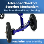 KneeRover Hybrid Knee Walker - All New Featuring KneeCycle Knee Scooter with All Terrain Front Axle Upgrade for Foot, Lower Leg or Ankle Injury