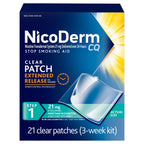 NicoDerm CQ Nicotine Patches and Support Program 21 mg, Step 1 - 21 Ct