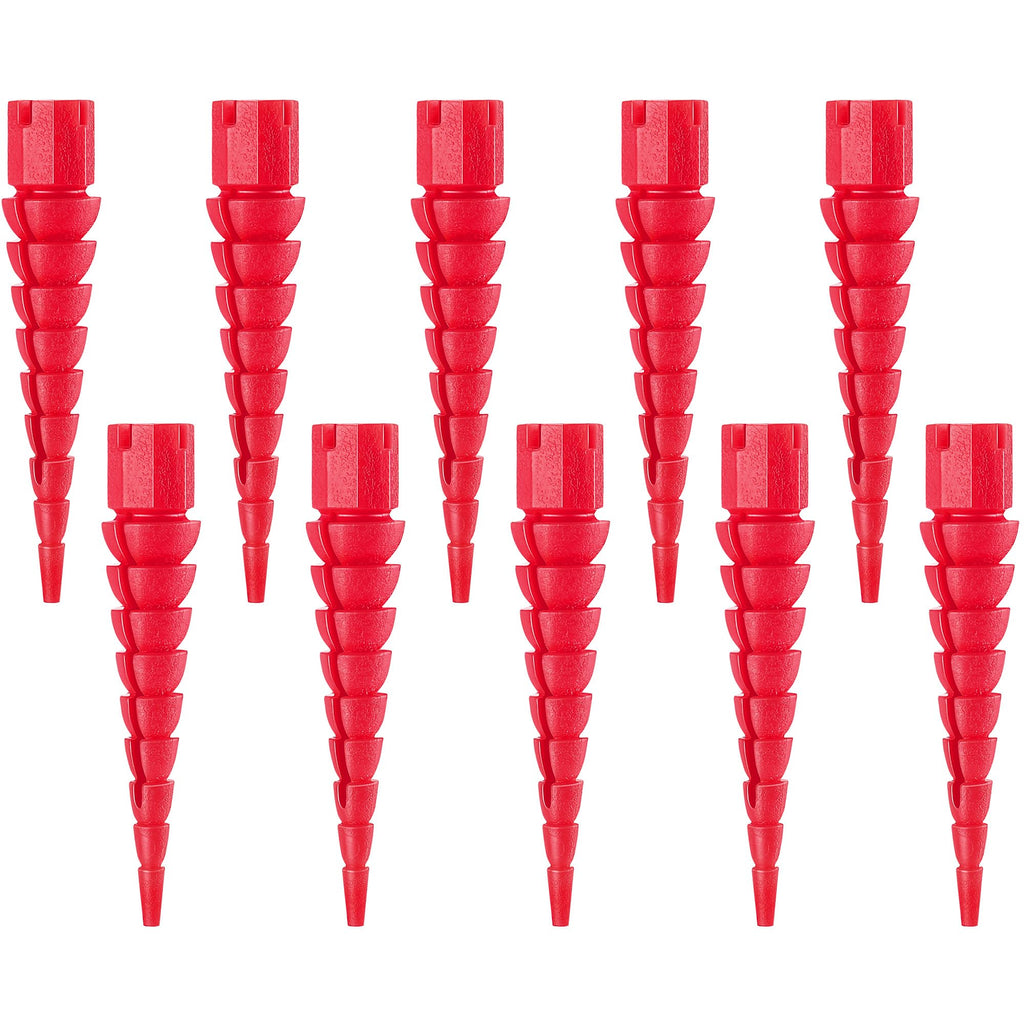 Gulfmew 10 Pcs Wood Anchor, Fix Stripped Wood Screw Holes, Red