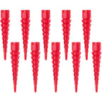 Gulfmew 10 Pcs Wood Anchor, Fix Stripped Wood Screw Holes, Red