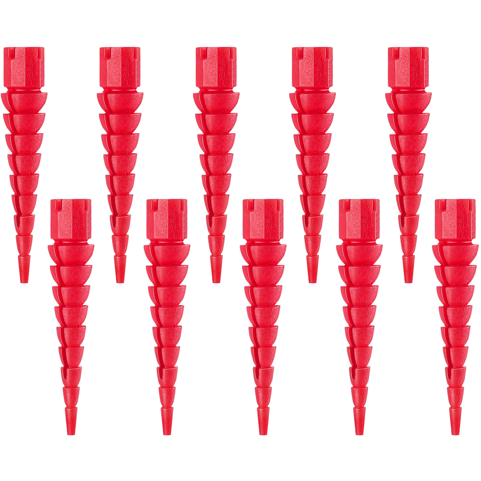 Gulfmew 10 Pcs Wood Anchor, Fix Stripped Wood Screw Holes, Red