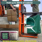 Pilntons 3 Pack 137 Gallons Reusable Yard Waste Bags with Double Bottom