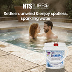 HTS Turbo Chlorine Granules for Pools, Hot Tubs and Spa - 5 lbs (80 oz) Made in USA | Fast-Dissolving Pool Chlorine Granular Sanitizer, Stabilized Dichlor | Spa & Pool Water Care Treatment