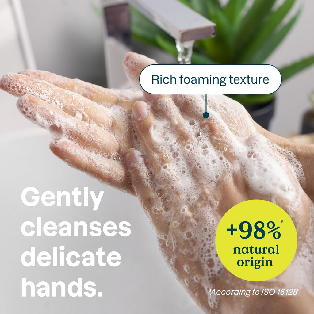 ATTITUDE Hand Soap for Sensitive Skin Enriched with Oat, EWG Verified, Dermatologically Tested, Vegan, Extra Gentle, Unscented, 16 Fl Oz (Pack of 3)