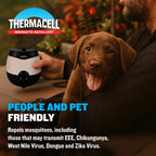 Thermacell E-ZoneGuard Glow Rechargeable Mosquito Repeller + Lantern with 20-Foot Zone of Scientifically Proven Outdoor Protection; 9-Hr Battery; 12-Hr Refill; Bug Spray Alternative; DEET-Free