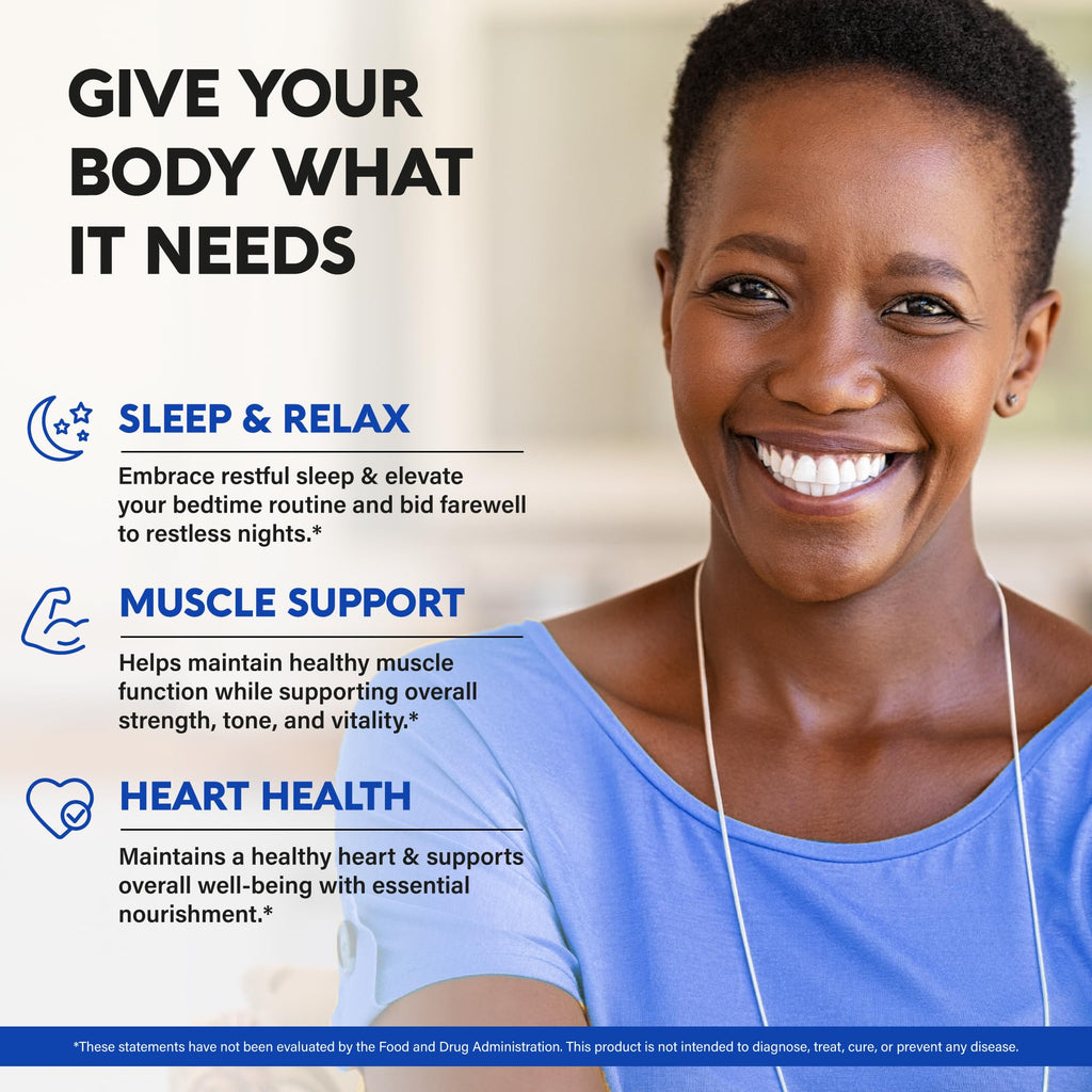 Magnesium Citrate Capsules 1000mg | High Absorption Supplement - Sleep, Muscle & Heart Support - Vegan | Non-GMO - Made in USA - As Powder | Pills | Tablets - 120 Capsules, 2 Month Supply