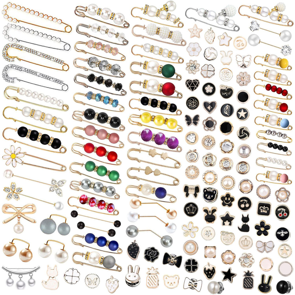145 Pcs Brooches And Pins For Women, Safety Pins For Backpacks Clothes