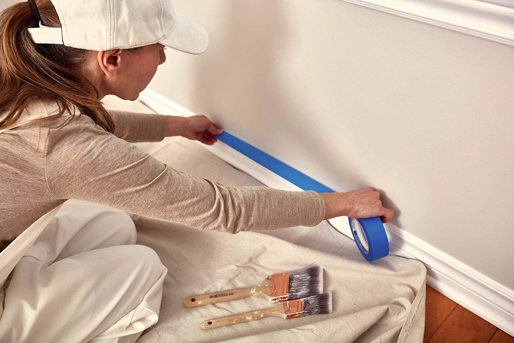 Canvas Drop Cloth for Painting (Size 4 x 15 Feet, Pack of 1) - Pure Cotton Painters Drop Cloth for Painting, Furniture & Floor Protection - All Purpose Thick Canvas tarp with Double Stitched Edges