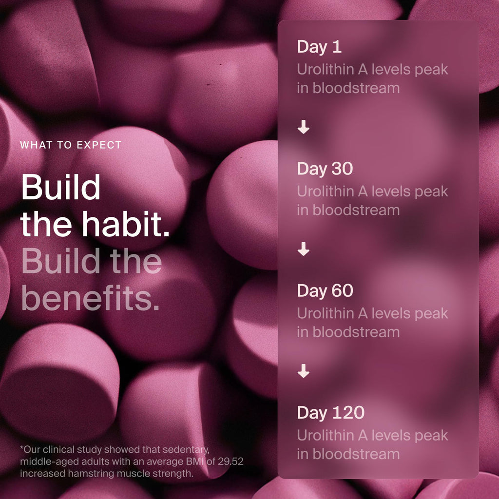 Timeline Mitopure Urolithin A Supplement Gummies - Clinically Proven Support for Healthy Aging Cellular Energy Muscle Strength and Longevity