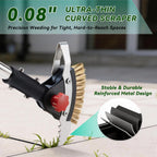 Tdrynl 3-in-1 Heavy Duty Crack Weeder Tool, 59" Adjustable Long Handle, Stainless Steel Crevice Weed Puller and Moss Remover for Driveway, Patio, Sidewalk, Pavers and Deck Cracks
