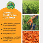 Olewo Carrots Digestive Dog Food Supplement, effective dog diarrhea relief for over 35 years, adds natural source vitamins to any dog food to promote overall health, 1-ingredient, non-GMO product, Made in Germany, 2.2 Pounds