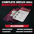 Boxing Reflex Ball with Punch Counter App - Improve Hand-Eye Coordination & Reaction Speed, Essential Boxing Equipment for Training Gift for Kids and Adults (Advanced)