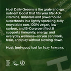 Huel Daily Greens Ready-to-Drink | Apple Cucumber Mint Superfood Greens | 91 Vitamins, Minerals, and Wholefood-Sourced Ingredients | Adaptogens, Antioxidants, Gut-Friendly Probiotics | 12 Fl Oz, 12 Pk