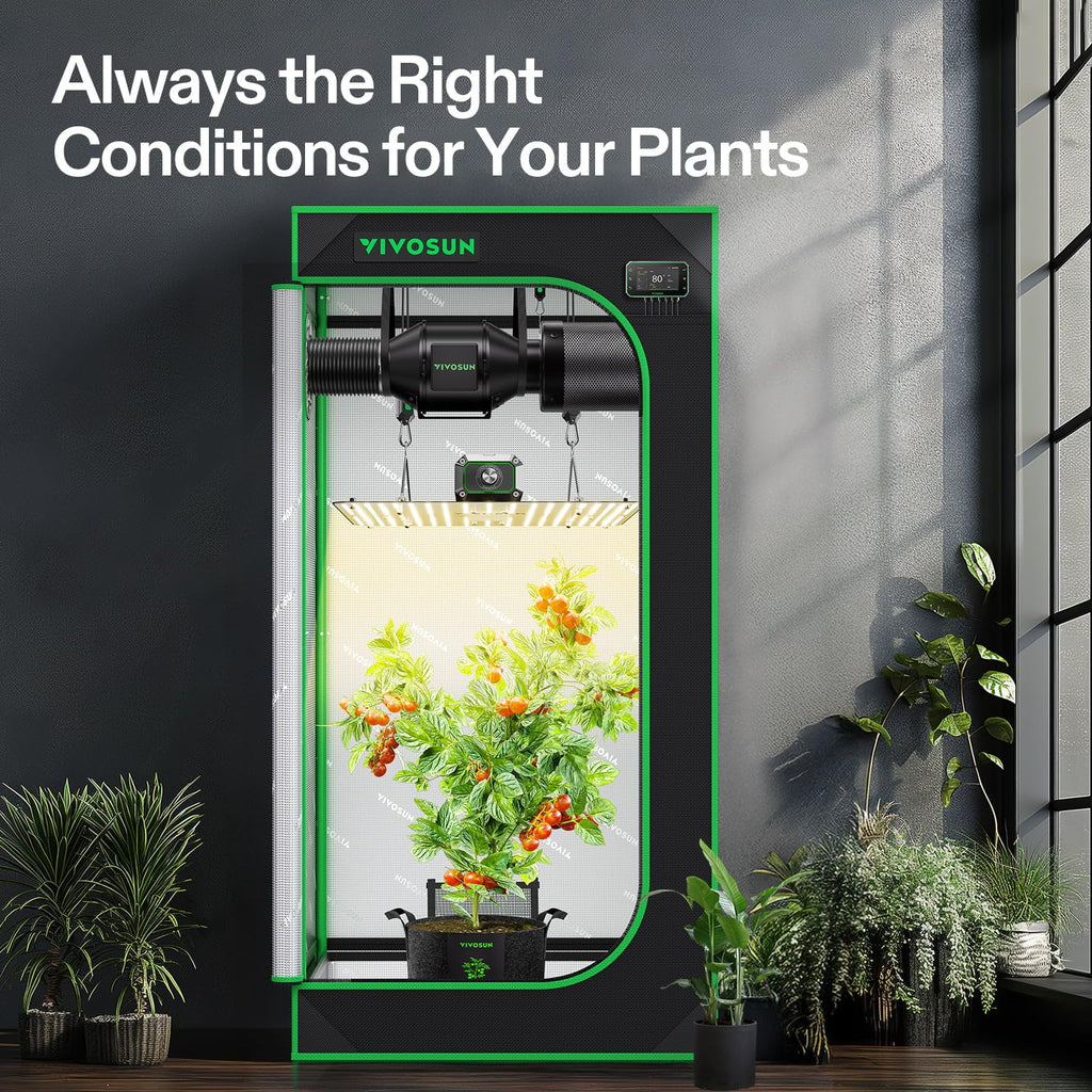 VIVOSUN Smart Grow Tent Kit 2x2, 1-Plant WiFi-Integrated Grow Kit System