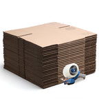 The Boxery 18"x4"x4" Brown/Kraft Corrugated Cardboard Shipping Boxes 100-Pack | Mailing, Packing, Moving & Storage for Business/Home – Durable - Eco-Friendly, Recyclable - Made in the USA