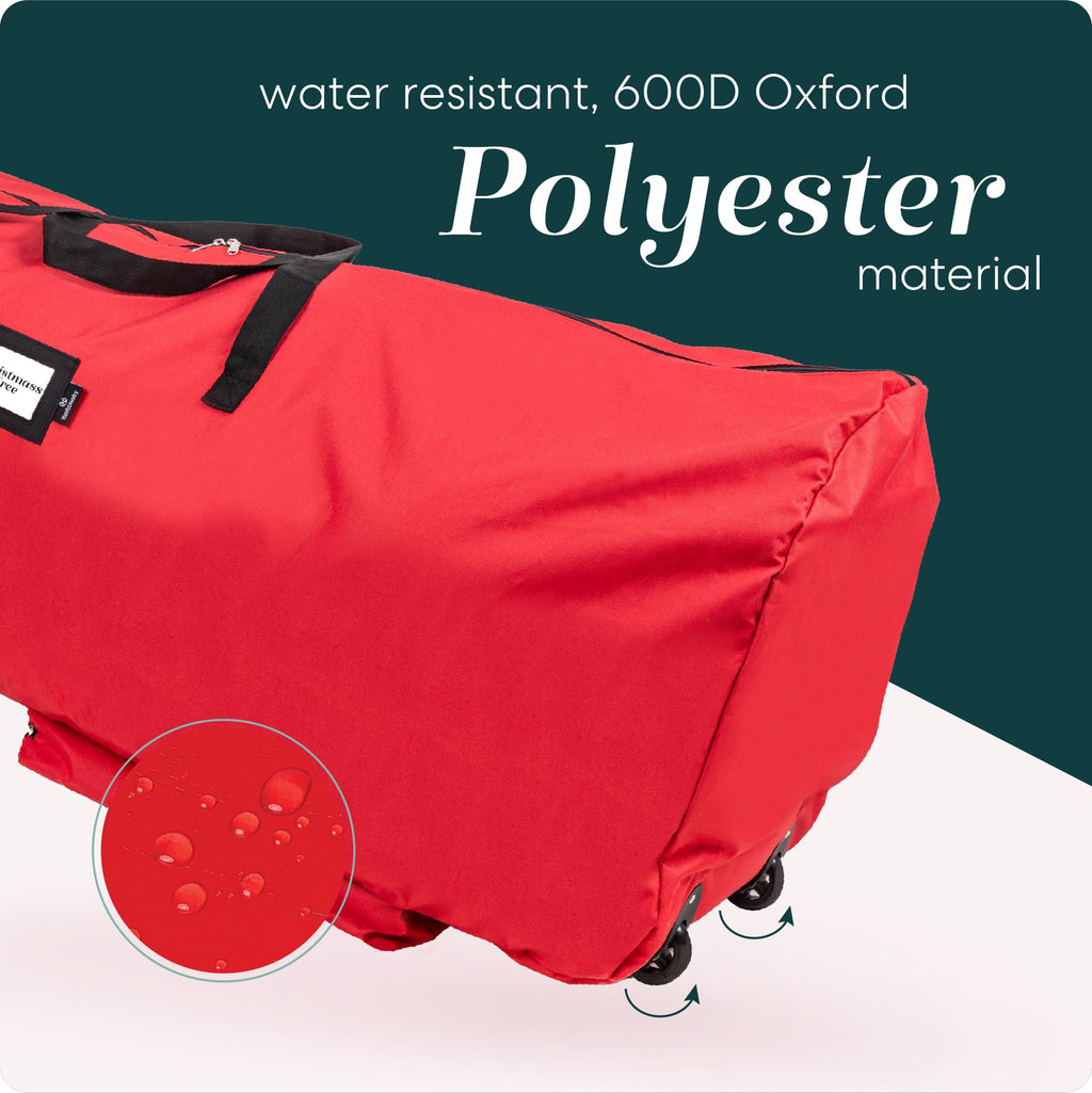 Handy Laundry Christmas Tree Storage Bag with Wheels - 600D Oxford, 9 Ft