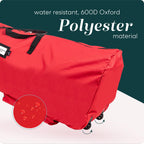 Handy Laundry Christmas Tree Storage Bag with Wheels - 600D Oxford, 9 Ft