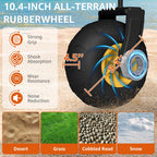 Heavy Duty Beach Wagon with Big Wheels for Sand, 10" Wheel Collapsible Wagons Foldable Large Wagon Cart Folding All Terrain for Camping