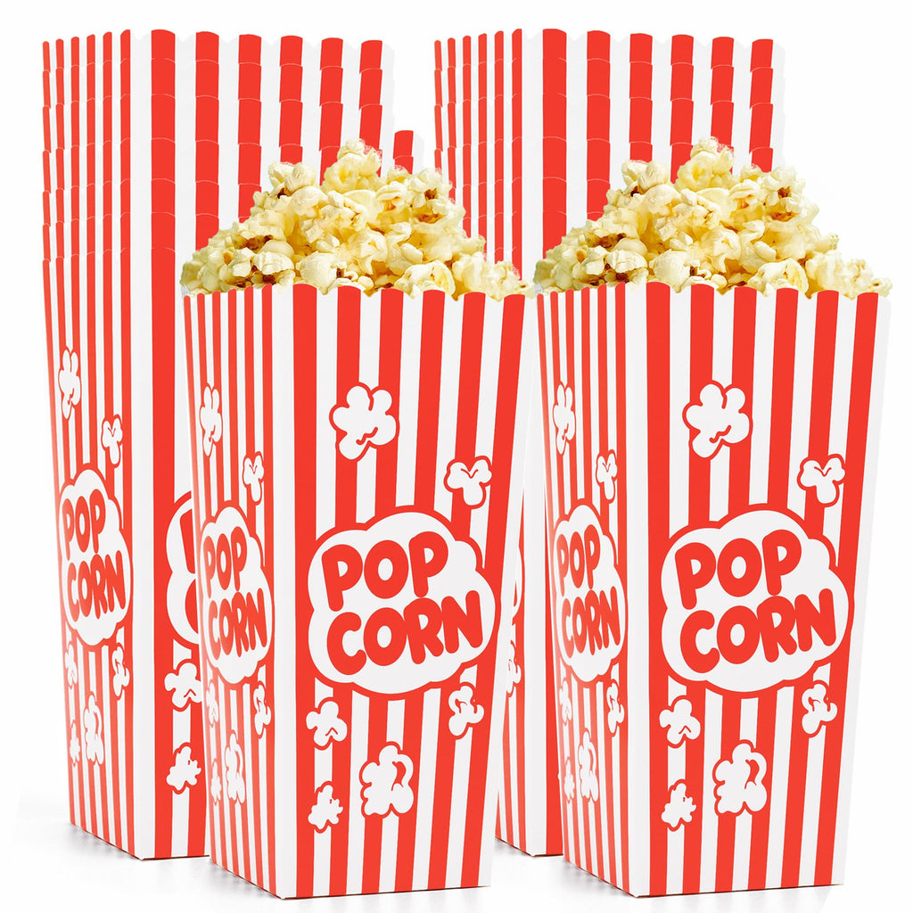 Homrelaxy 240 Pcs Popcorn Boxes, Large Capacity Popcorn Containers Buckets for Pop Corn Machine, Movie Night, Cinema, Carnival, Party, Concessions