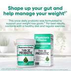 Physician's CHOICE Probiotics for Weight Management & Bloating - 6 Probiotic Strains - Prebiotics - Key ingredient Cayenne - Supports Gut Health - Weight Management for Women & Men - Green Tea - 30 CT
