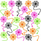 HLARTNET 40Pcs Sticky Spider Web Hand Party Favors, Spider Toys Bulk for Kids Boys, Gifts for Birthday Halloween Goodie Bag Filler or Classroom Prizes