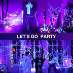 Onforu 60W LED Black Light, Blacklight for Glow Party with Plug, 2 Pack