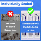 5mL Luer Lock Syringes without Needle - Sterile Syringe with Cap, 20 Pack