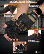 SIMARI Breathable Workout Gloves for Men & Women, Weight Lifting Gloves with Padded, Grip, Full Palm Protection, Gift for Gym Exercise, Cycling, Weightlifting Training, Fitness, Green, Size M