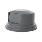 Rubbermaid Commercial Products BRUTE Trash Can Dome Lid, Gray, 55-Gallon, Compatible with the Rubbermaid 55-Gallon Garbage Bins