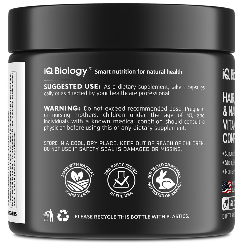 Biotin for Hair Growth Women & Men with Keratin, Collagen Complex 30000 mcg – Capsules for Hair Loss & Stronger Thickness – Skin & Nails Vitamins, Biotin 10000mcg and Collagen Supplements - 60 Pills