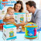 Tsomtto Toddler Toys Ocean Projector Rotating Musical Learning Toys